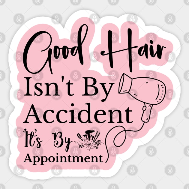 Hair Therapist Stylist Hairdresser assistant hair cutting Sticker by Printopedy